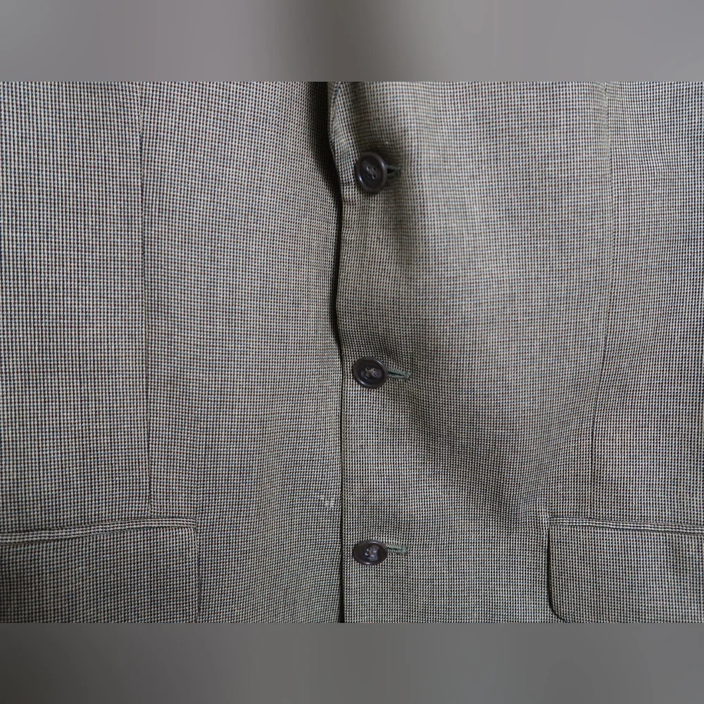 Vintage Club Room Olive Wool Silk Blend Blazer Sports Coat 44R
